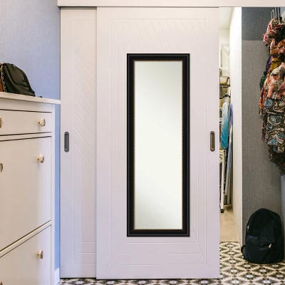 Amanti Art Manhattan Black Full Length Door & Wall Mirror - 52" x 18" 6 Amanti Art Manhattan Black Full Length Door & Wall Mirror - 52" x 18" - Image 4