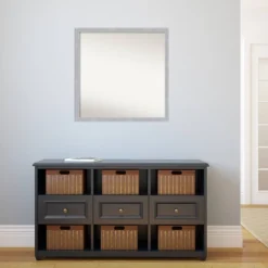 Amanti Art Grace Brushed Nickel Narrow Wall Mirror - 28" x 28" Square 15 Amanti Art Grace Brushed Nickel Narrow Wall Mirror - 28" x 28" Square -Amanti Art Shop GUEST ffe5dff7 0a03 4f90 9408 f088f8c94c56